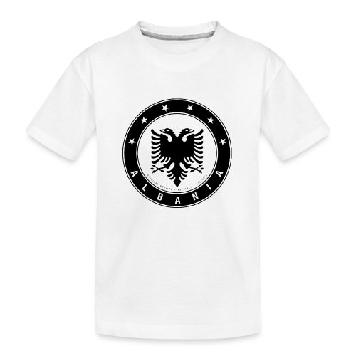 Patrioti Albania Black - Teenager Premium Bio T-Shirt