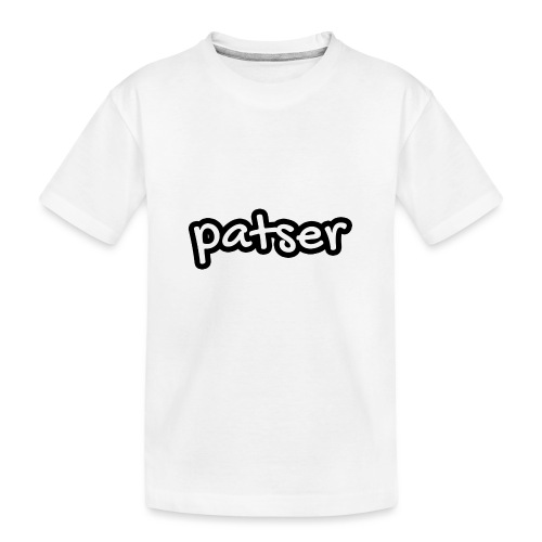 Patser - Basic White - Teenager premium biologisch T-shirt