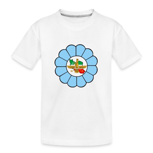 Faravahar Iran Lotus Colorful - Teenager Premium Organic T-Shirt