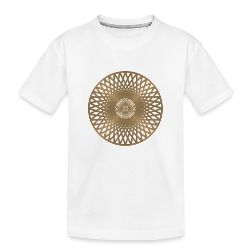 Goldenes Rad Symbol - Mandala - Dharma - Teenager Premium Bio T-Shirt