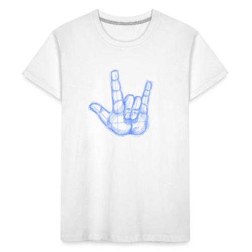 Sketchhand ILY - Teenager Premium Bio T-Shirt