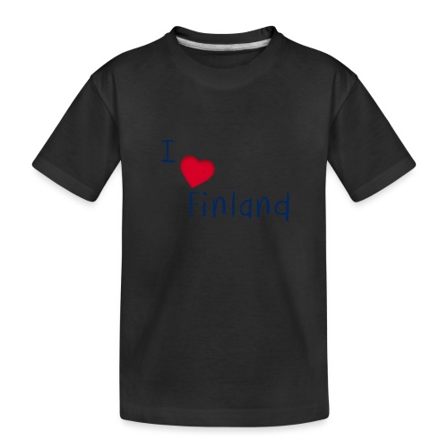 I Love Finland - Teinien premium luomu-t-paita