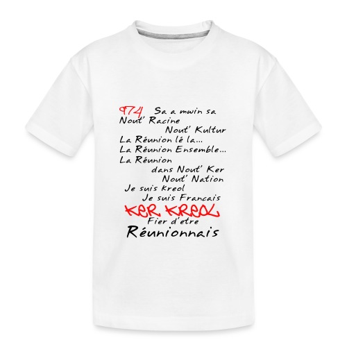 Kosement kreol - 974 La Réunion - T-shirt bio Premium Ado