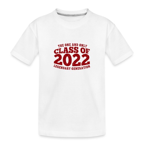 Abi 2022, Abschluss, Master, Diplom, Klasse - Teenager Premium Bio T-Shirt