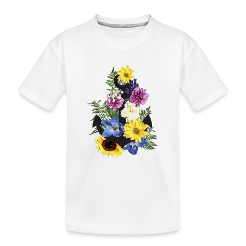Blumen Anker_ - Teenager Premium Bio T-Shirt