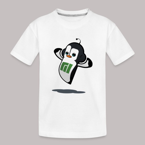 Manjaro Mascot strong left - Ekologiczna koszulka młodzieżowa Premium