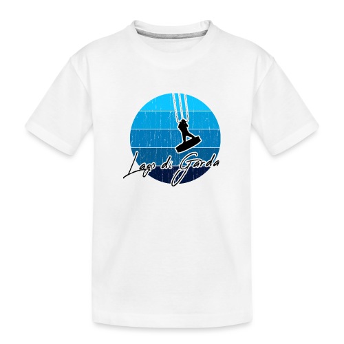 Kitesurfer, Kiten, Kitesurfing am Gardasee/Italien - Teenager Premium Bio T-Shirt