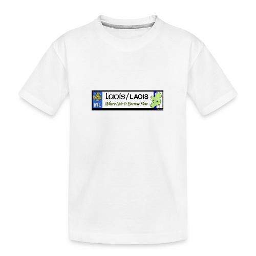 LAOIS, IRELAND: licence plate tag style decal eu - Teenager Premium Organic T-Shirt