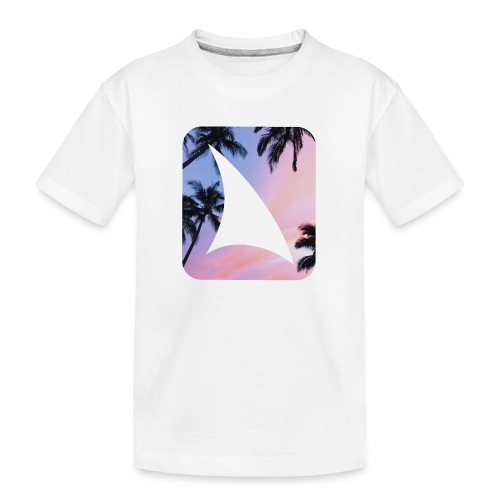 DAILY DOSE logo palm trees - Teenager Premium Organic T-Shirt