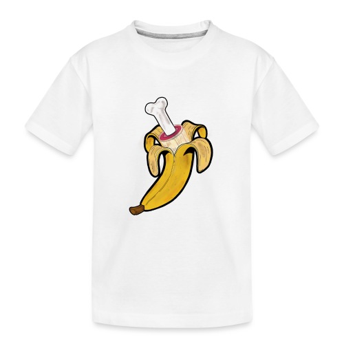 Die zwei Gesichter der Banane - Teenager Premium Bio T-Shirt