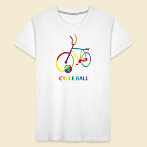 Radball | Cycle Ball Rainbow - Teenager Premium Bio T-Shirt