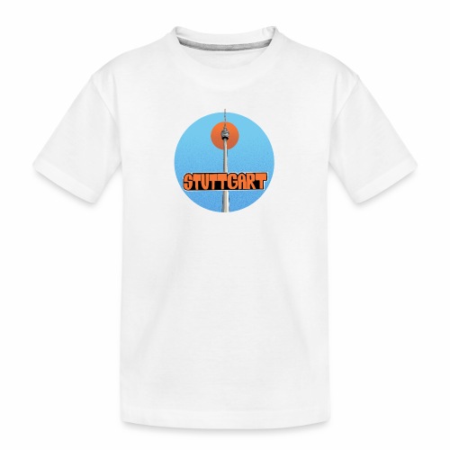 Stuttgart Fernsehturm - Teenager Premium Bio T-Shirt