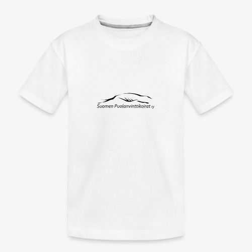 SUP logo musta - Teinien premium luomu-t-paita