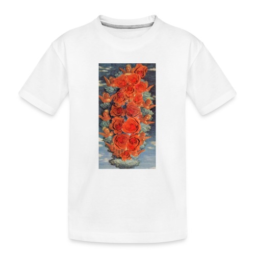 Ángeles y rosas Objetos con arte. Regalos originales - Camiseta orgánica premium adolescente