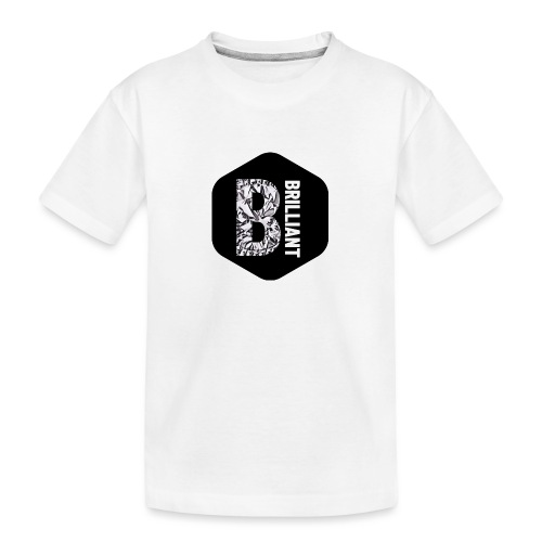 B brilliant black - Teenager premium biologisch T-shirt