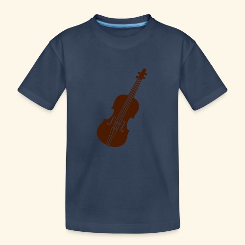 Geige sw - Teenager Premium Bio T-Shirt