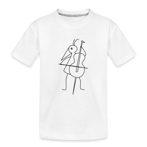 RUNNY-mit-Cello-Baß_1210 - Teenager Premium Bio T-Shirt