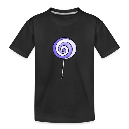 geringelter Lollipop - Teenager Premium Bio T-Shirt