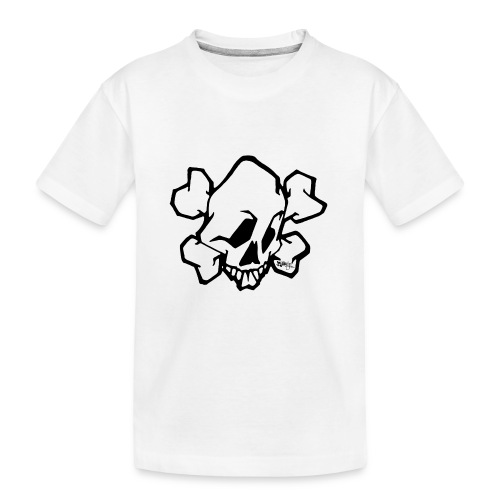 Graffiti Skull - Teenager premium T-shirt økologisk