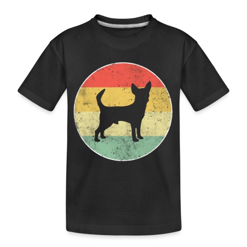 Chihuahua Hund Retro - Teenager Premium Bio T-Shirt