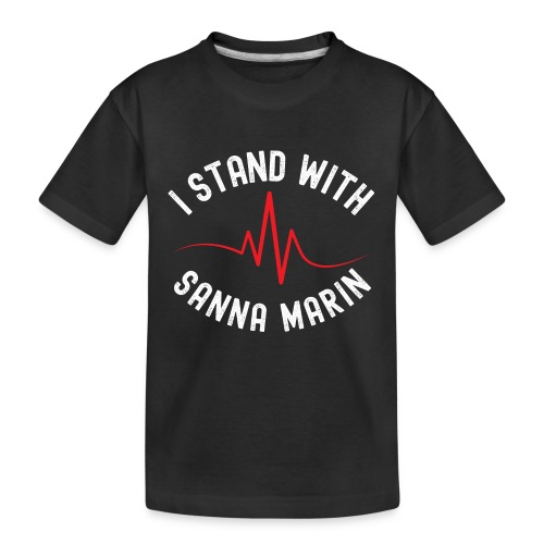 Minä tuen Sanna Marinia - Teinien premium luomu-t-paita
