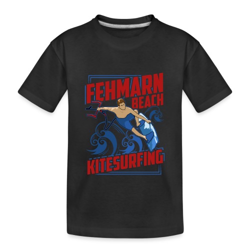 Kitesurfing Fehmarn - Teenager Premium Bio T-Shirt
