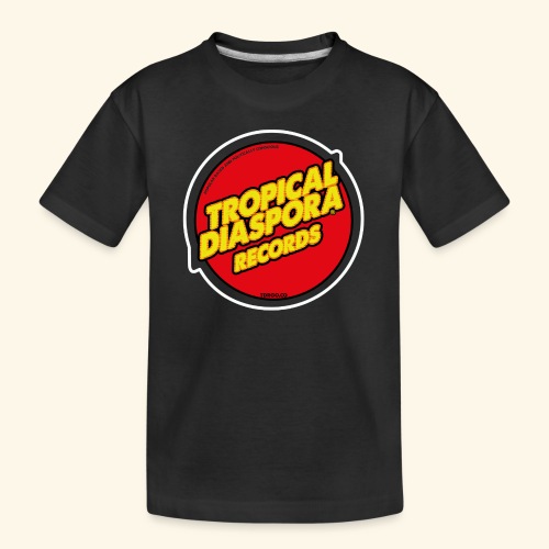 Tropical Diaspora Records naklejka uliczna Logo - Ekologiczna koszulka młodzieżowa Premium