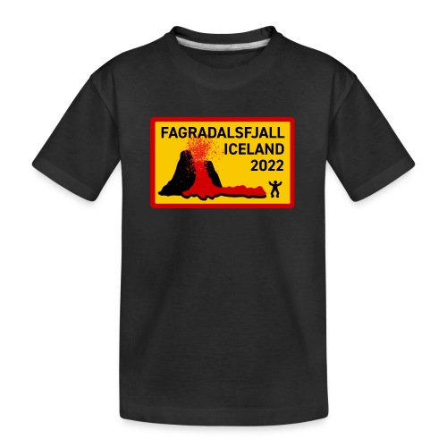 HUH! Fagradalsfjall 2022 #05 (Full Donation) - Teenager Premium Bio T-Shirt
