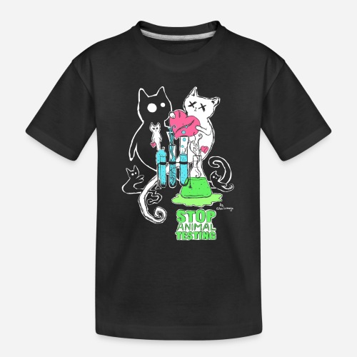 ❤ CHARITY SHIRT ❤ Stop Animal Testing - Teenager Premium Bio T-Shirt