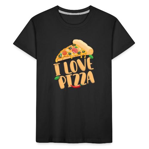 I Love Pizza - Teenager Premium Bio T-Shirt