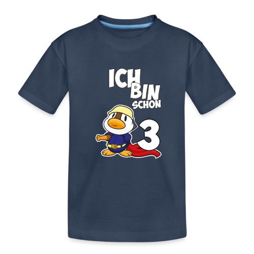 Stolze Feuerwehr Ente 3. Geburtstag Jungen Mädchen - Teenager Premium Bio T-Shirt