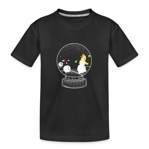 Schneeballschlacht - Teenager Premium Bio T-Shirt