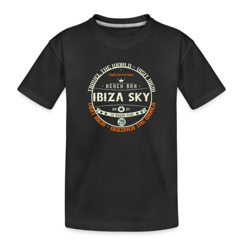 IBIZA SKY Beach Bar 29 - Travel The World - Button - Teenager Premium Bio T-Shirt