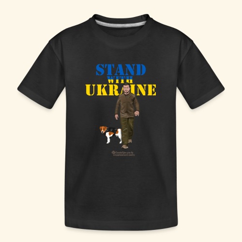 Ukraine Zelensky Patron Stand with Ukraine - Teenager Premium Bio T-Shirt