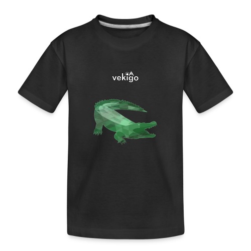 cocodrilo geometrico animal espiritual - Camiseta orgánica premium adolescente