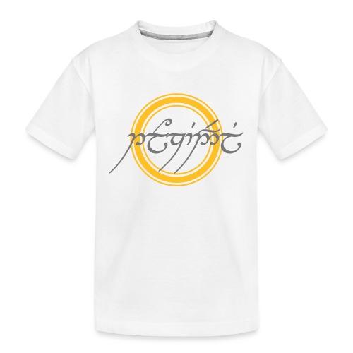 Tolkiendil en tengwar (écusson & dos) - T-shirt bio Premium Ado