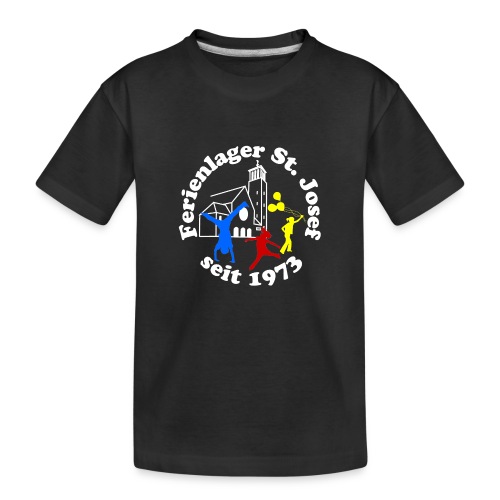 Logo Gif weiss farbig 120dpi 2000px - Teenager Premium Bio T-Shirt