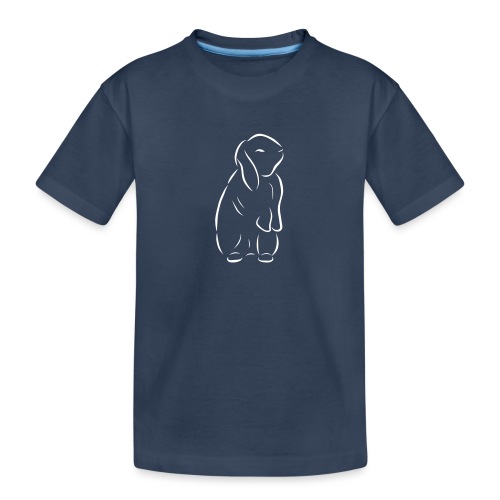 stehendes Häschen Hase Kaninchen Zwergkaninchen - Teenager Premium Bio T-Shirt