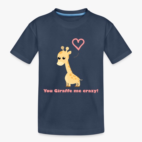 Giraffe Me Crazy - Teenager premium T-shirt økologisk