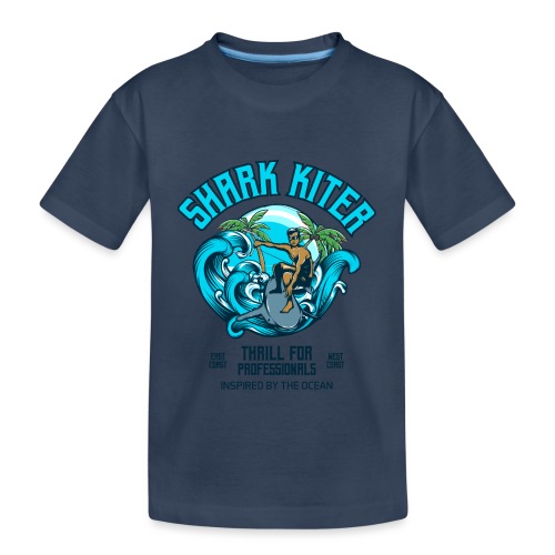 Shark Kitesurfer for professionals - Teenager Premium Bio T-Shirt