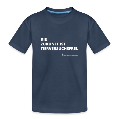 Die Zukunft ist tierversuchsfrei - Teenager Premium Bio T-Shirt