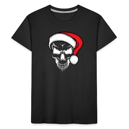 Weihnachten Xmas Totenkopf - Teenager Premium Bio T-Shirt
