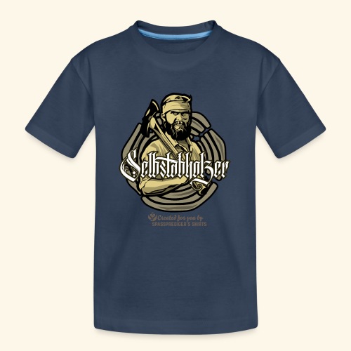 Holzfäller Spruch Selbstabholzer - Teenager Premium Bio T-Shirt