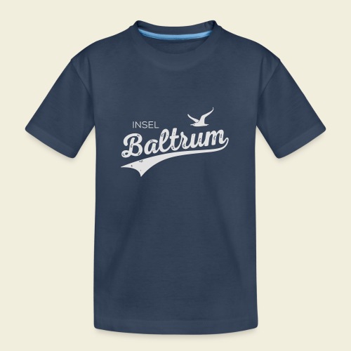 Baltrum-Logo Möwe - Teenager Premium Bio T-Shirt