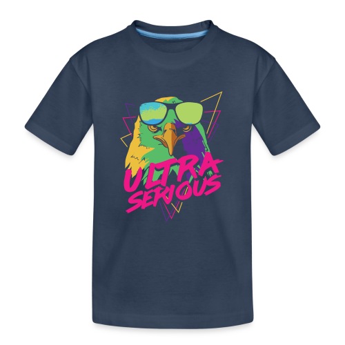 Retro Ultra Serious Eagle - Teenager Premium Bio T-Shirt
