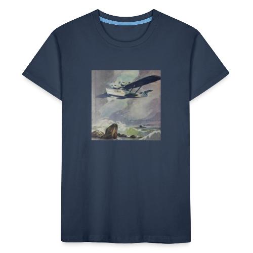 Flugzeug - Teenager Premium Bio T-Shirt