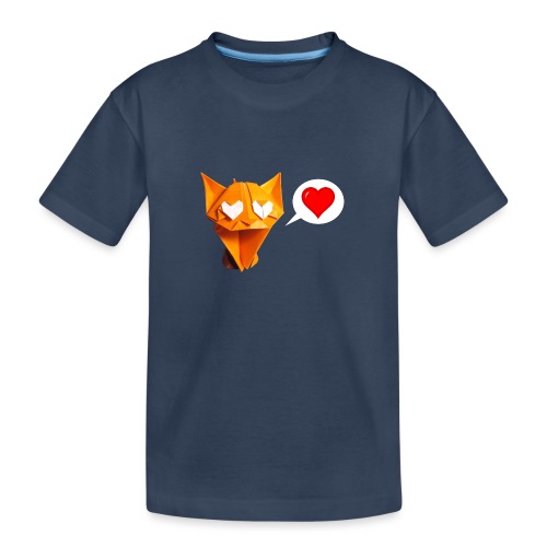 Adorable Cat Origami - Cat - Gato - Gatto - Katze - Teenager Premium Organic T-Shirt