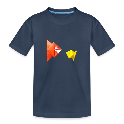 Origami Piranha and Fish - Fish - Pesce - Peixe - Teenager Premium Organic T-Shirt