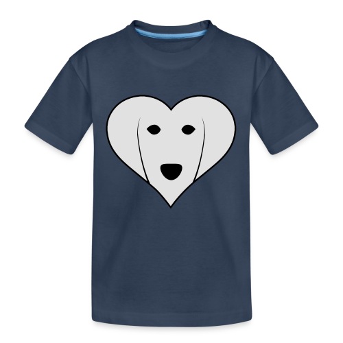 Saluki Heart - Maglietta ecologica premium per ragazzi