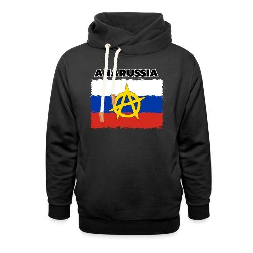 Anarussia Russia Flag Anarchy - Unisex Schalkragen Hoodie